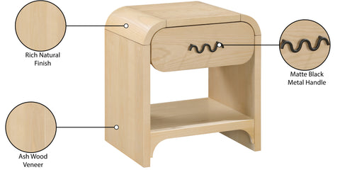 Bellissimo Natural Night Stand / Side Table NS