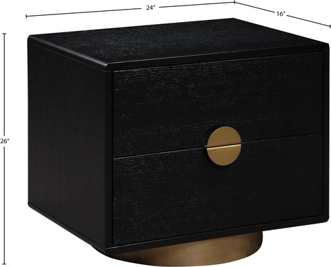 Anastasia Black Night Stand / Side Table NS