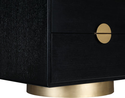Anastasia Black Night Stand / Side Table NS