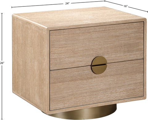 Anastasia Natural Night Stand / Side Table NS
