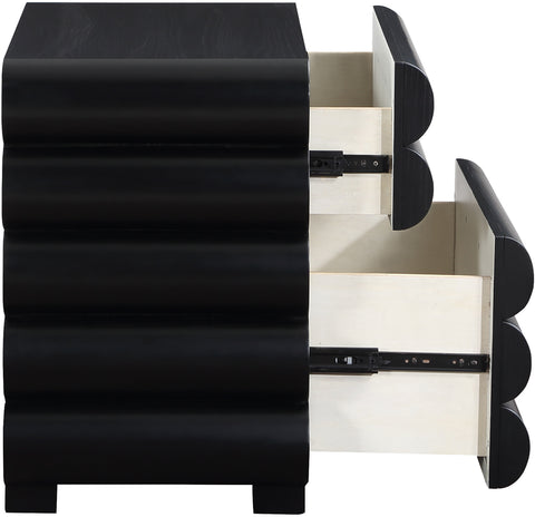 Larchwood Black Night Stand / Side Table NS