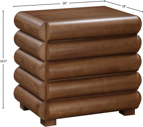 Larchwood Walnut Night Stand / Side Table NS