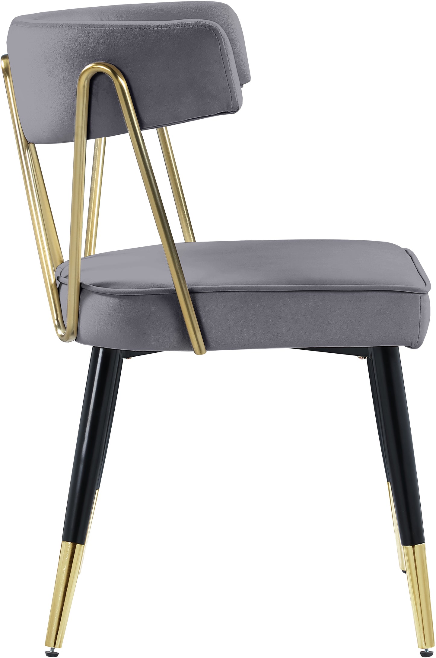 starburst grey velvet dining chair c