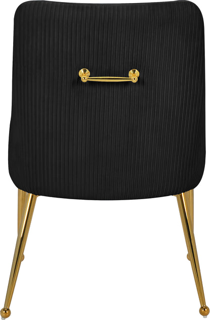 Jace Black Velvet Dining Chair