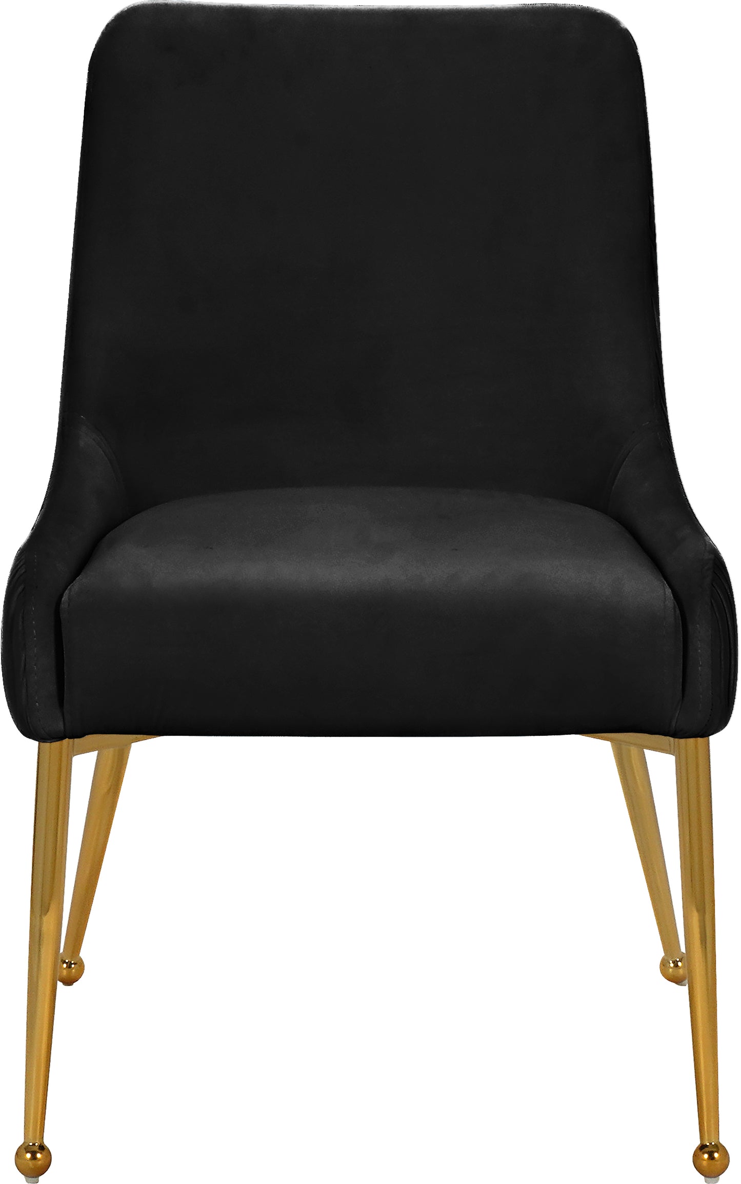 jive black velvet dining chair black