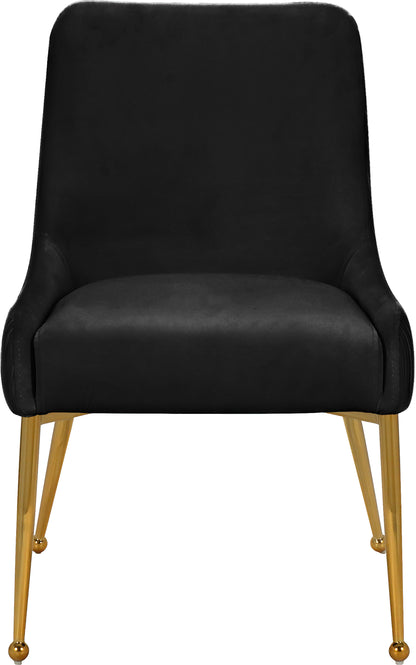 Jive Black Velvet Dining Chair Black