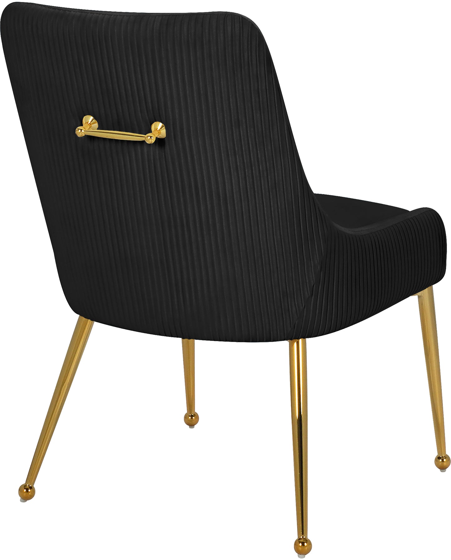 jace black velvet dining chair