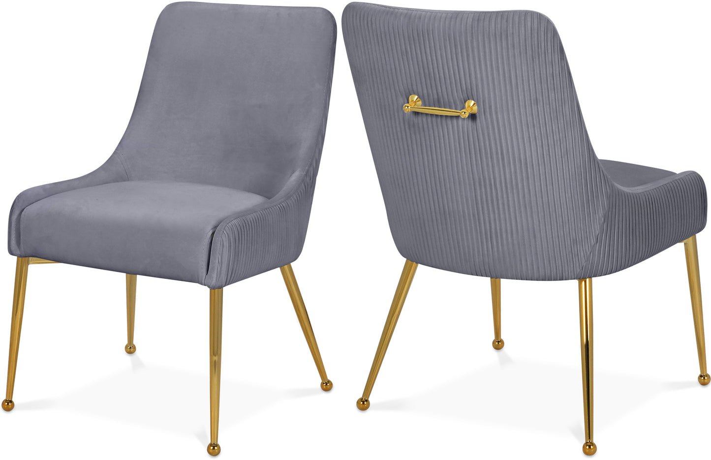 jace grey velvet dining chair