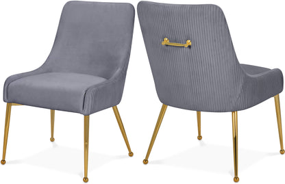 Jace Grey Velvet Dining Chair