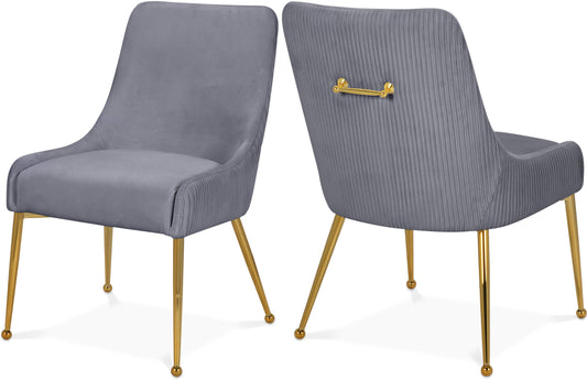 Jace Grey Velvet Dining Chair