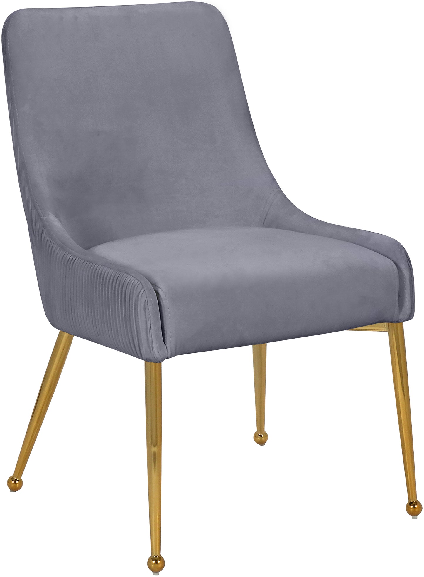 jace grey velvet dining chair