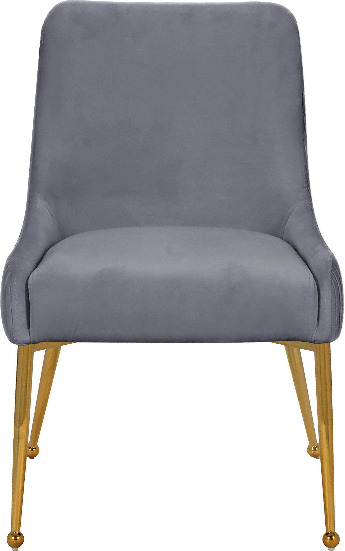 jive grey velvet dining chair grey