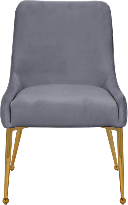 Jive Grey Velvet Dining Chair Grey