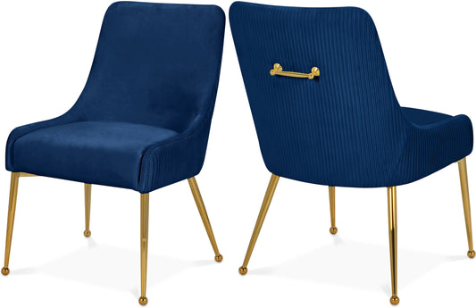 Jace Navy Velvet Dining Chair