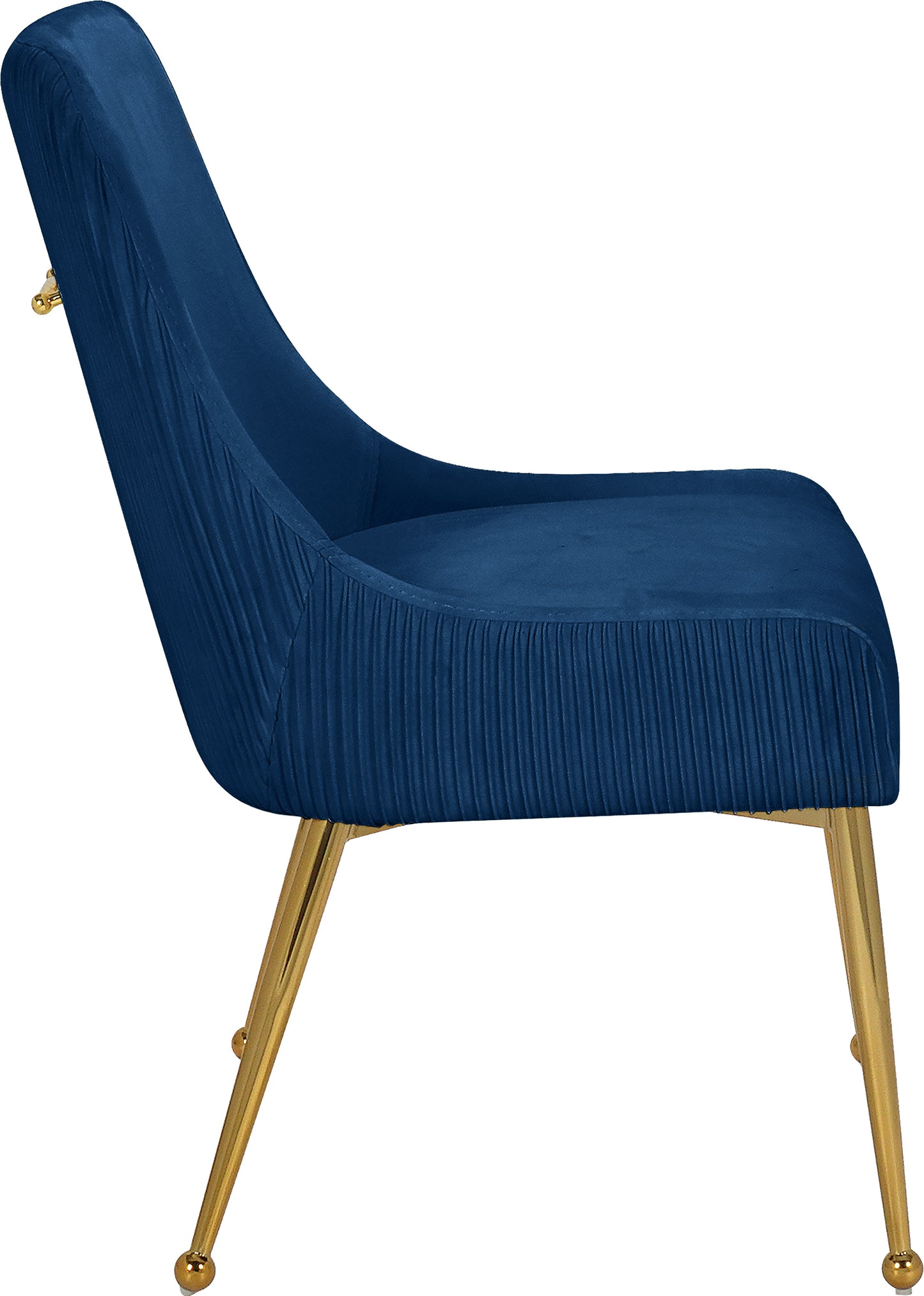 jace navy velvet dining chair