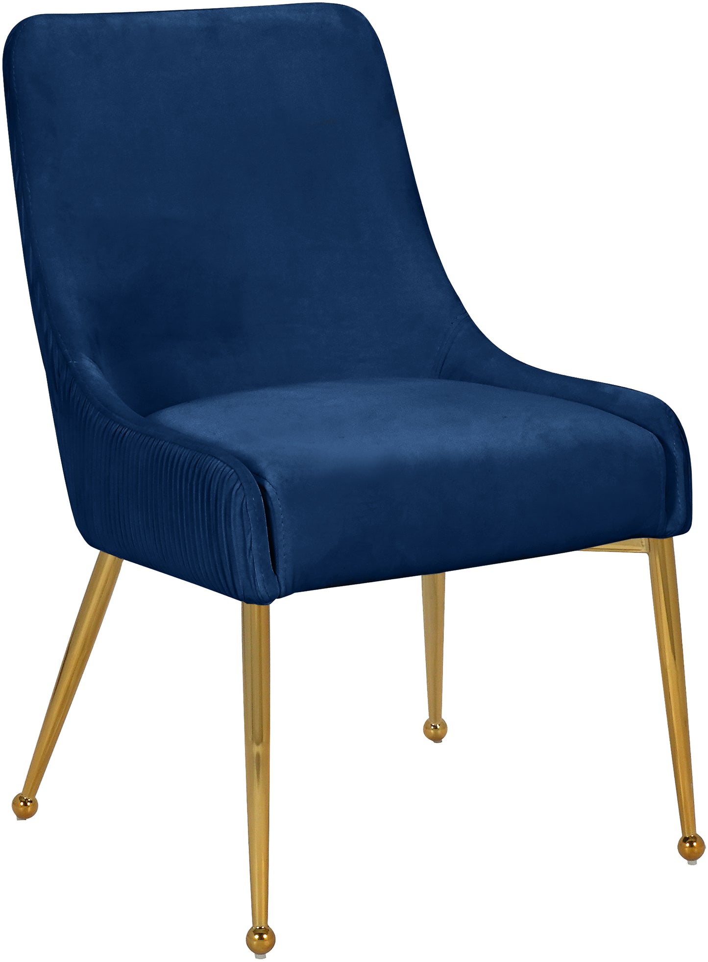 jace navy velvet dining chair