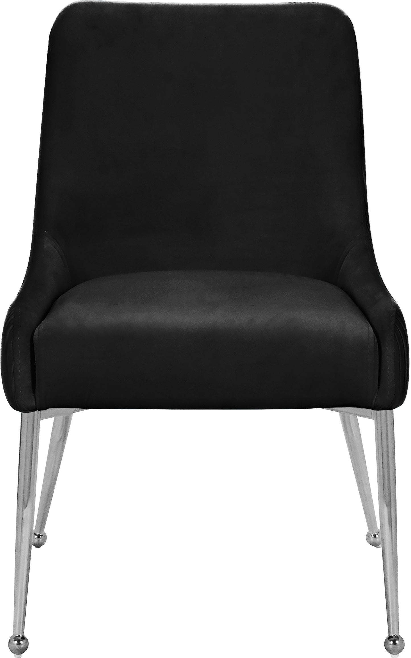 jive black velvet dining chair black