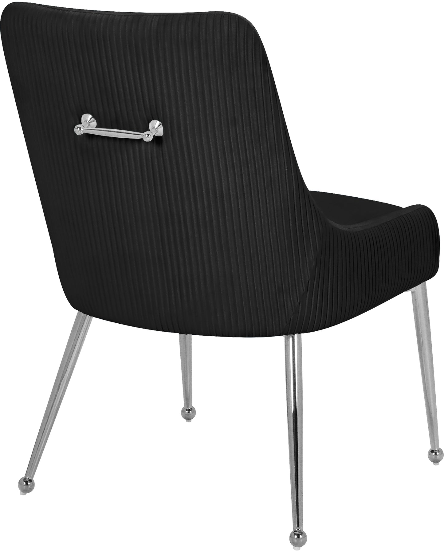 jive black velvet dining chair black