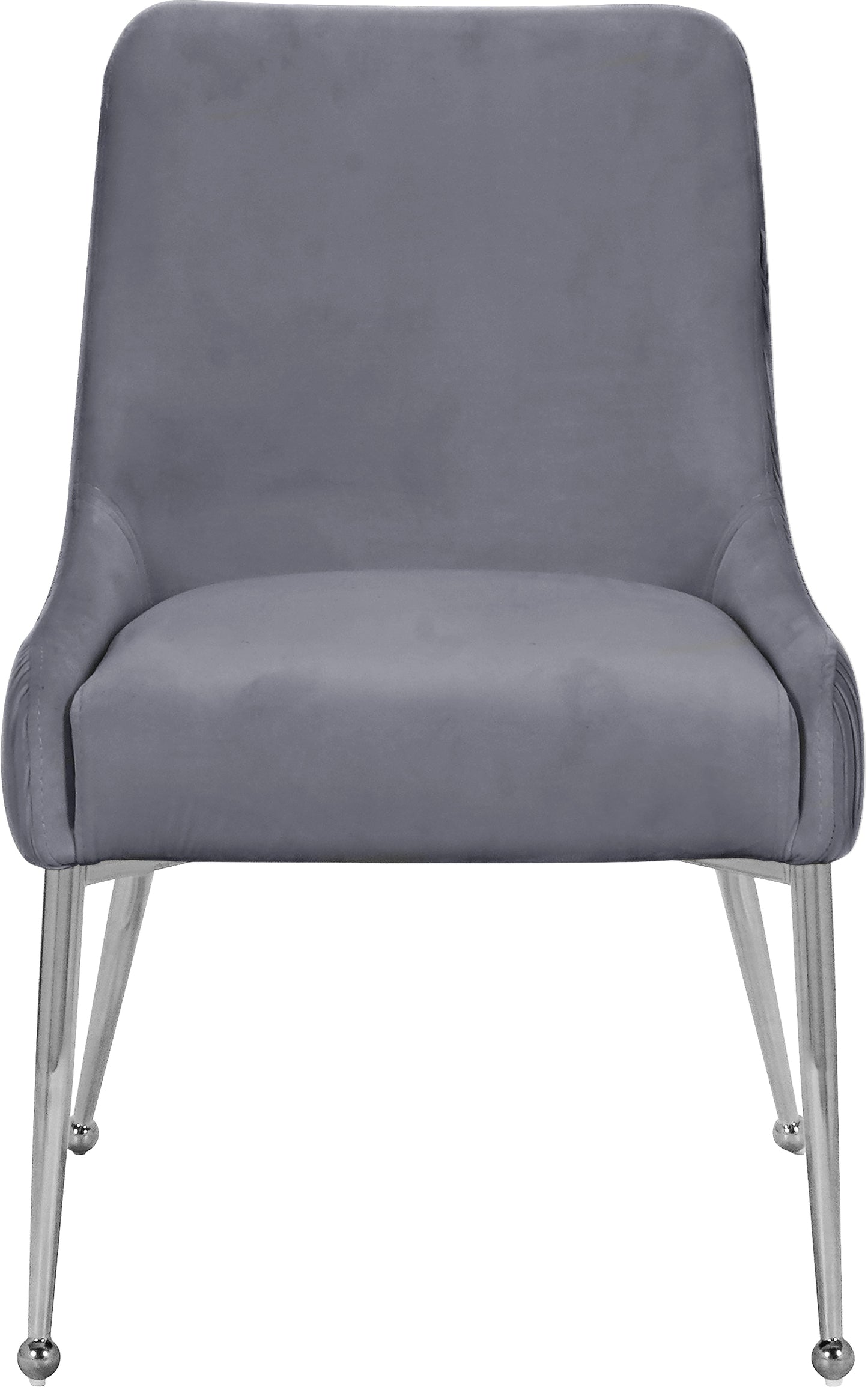 jive grey velvet dining chair grey