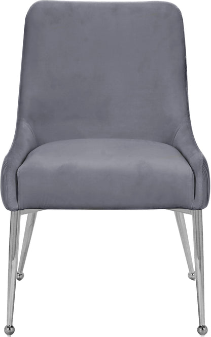 Jive Grey Velvet Dining Chair Grey