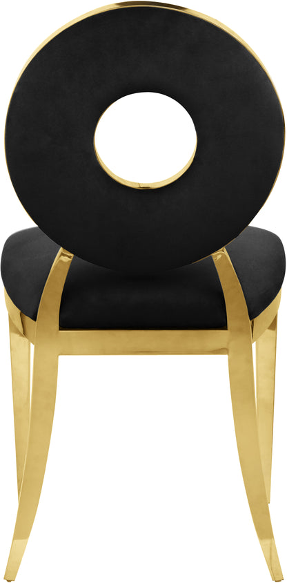 Waldorf Black Velvet Dining Chair