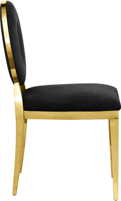 Waldorf Black Velvet Dining Chair