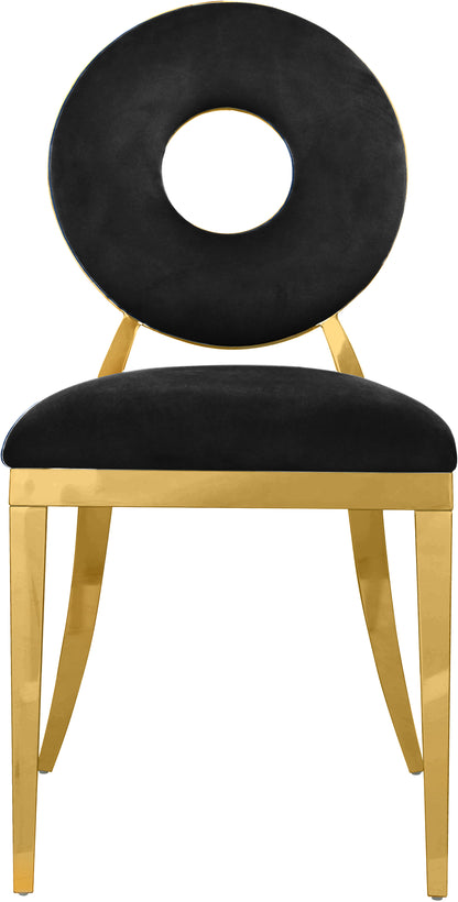 Waldorf Black Velvet Dining Chair