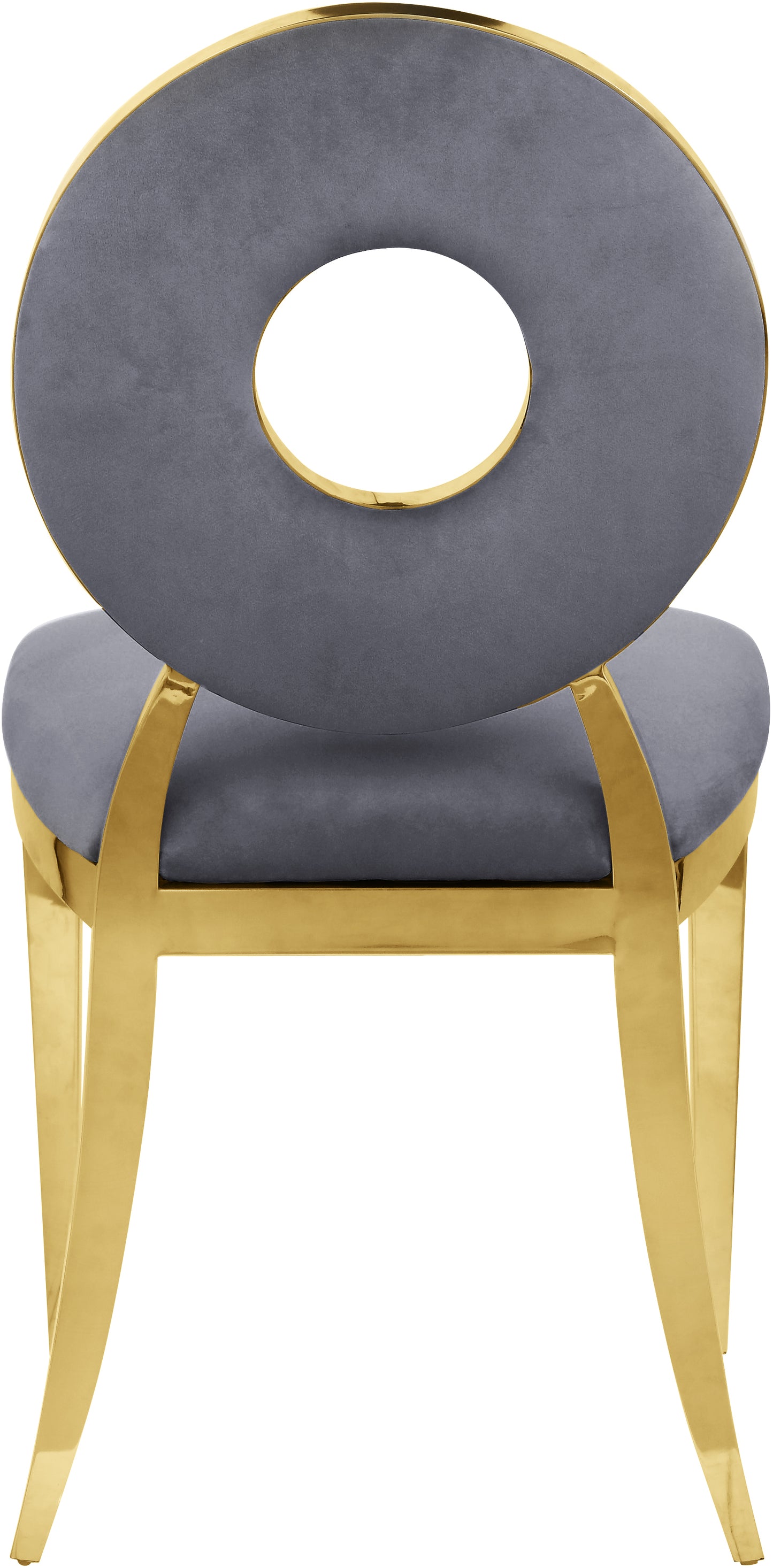 waldorf grey velvet dining chair