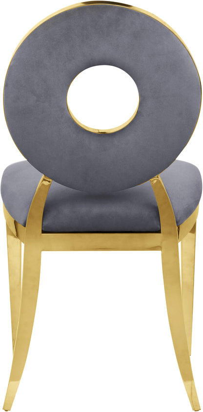 Waldorf Grey Velvet Dining Chair