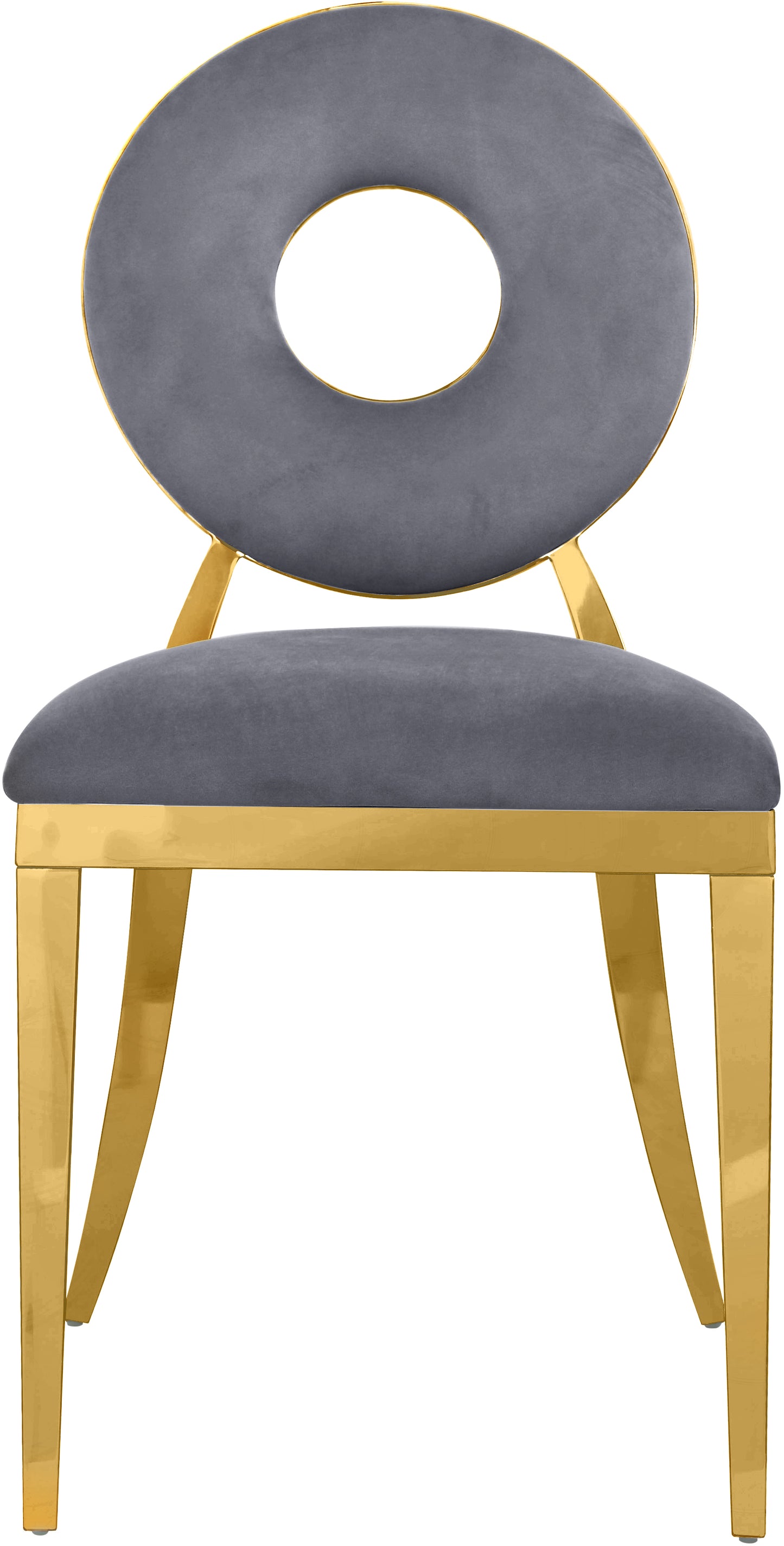 waldorf grey velvet dining chair