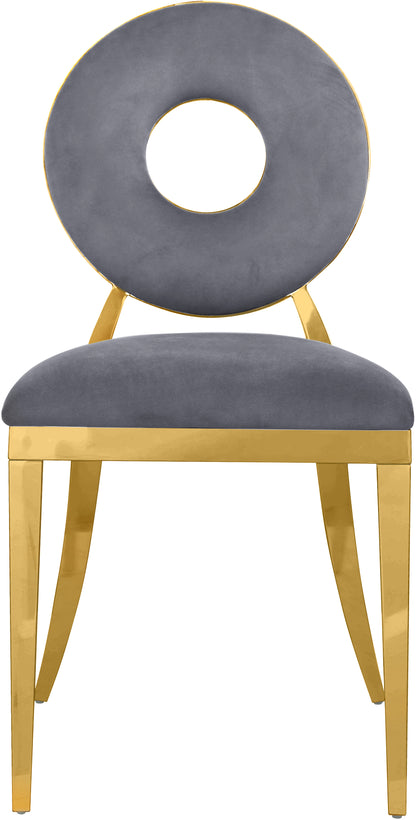 Waldorf Grey Velvet Dining Chair