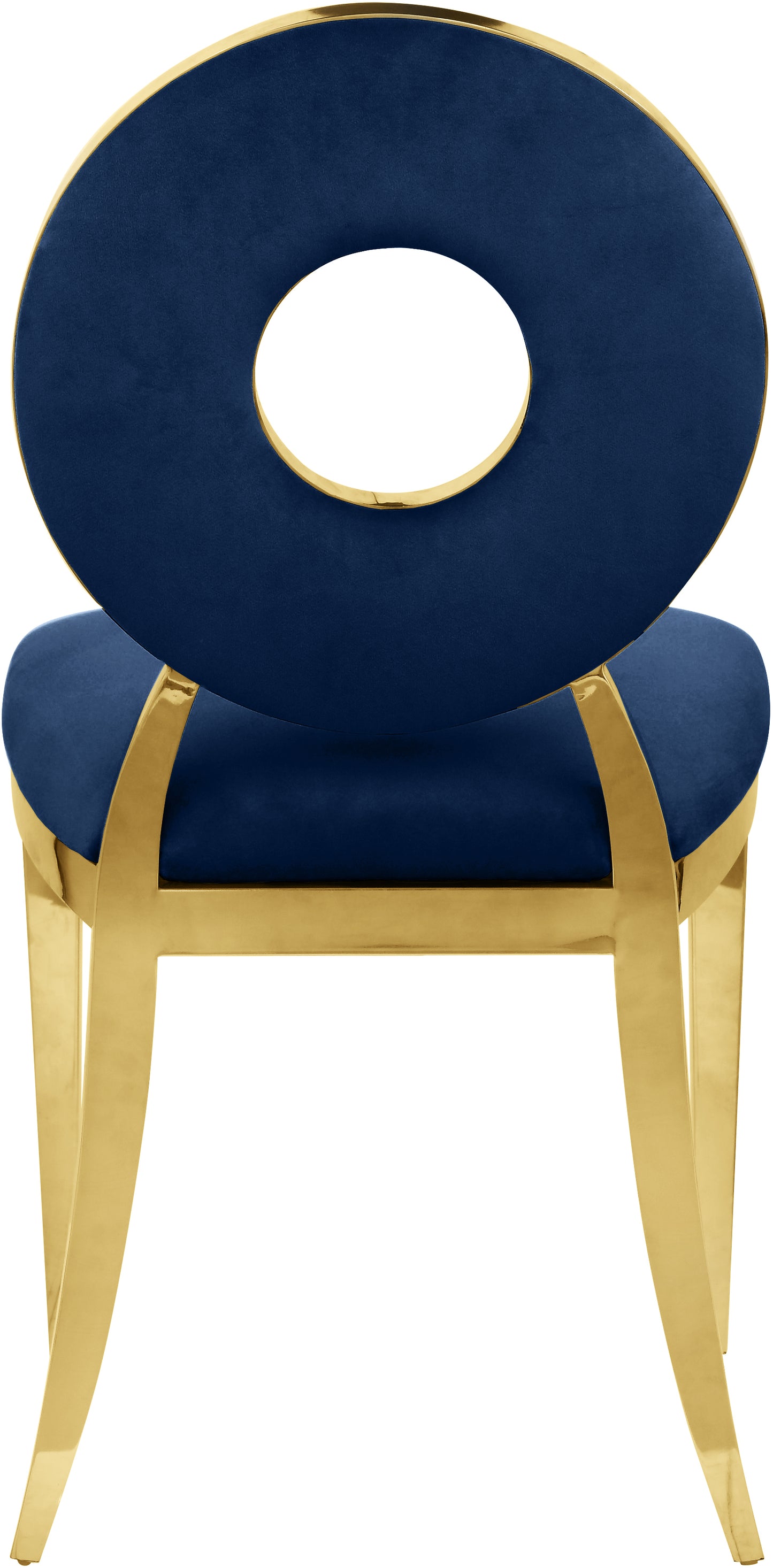 waldorf navy velvet dining chair