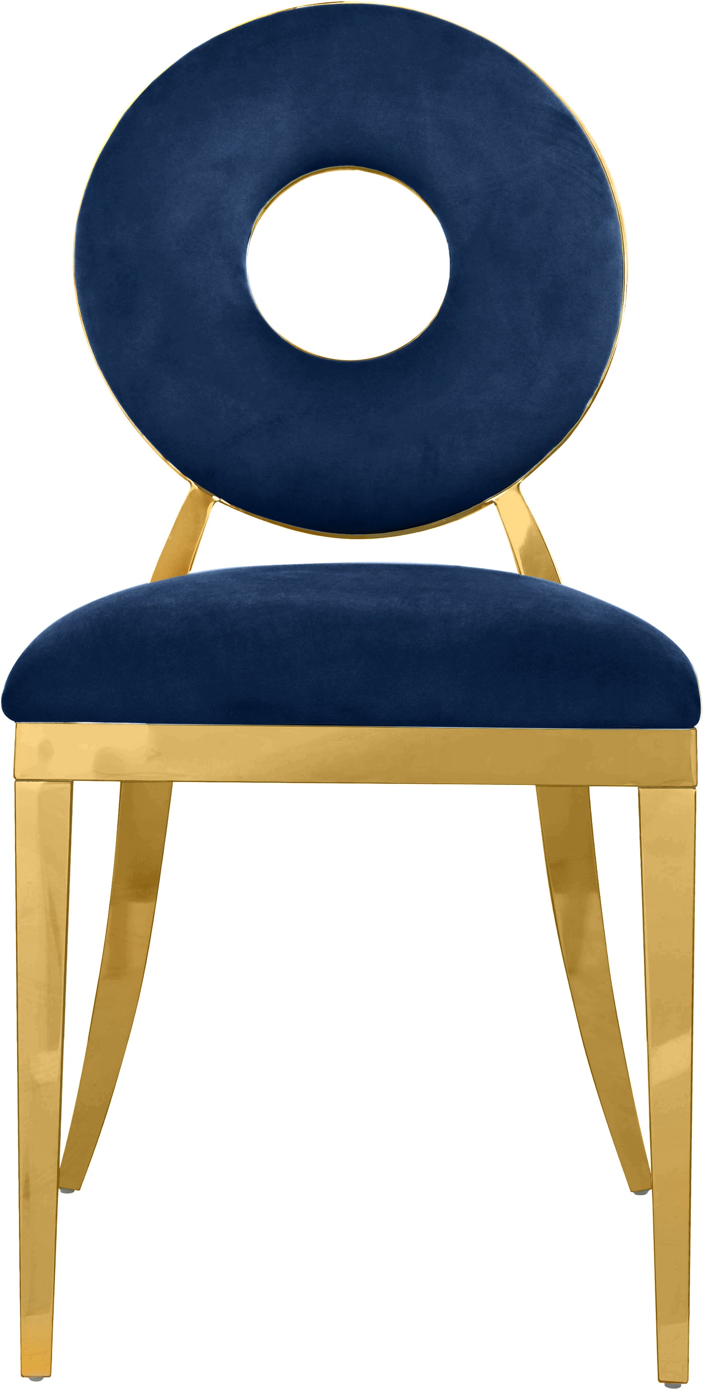 waldorf navy velvet dining chair