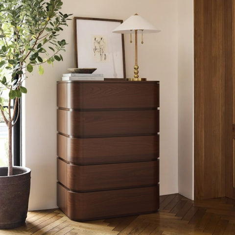 Tessa Brown Solid Wood Chest, 1 Piece