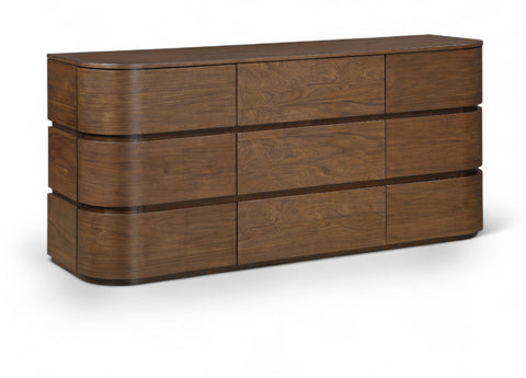 Tessa Brown Solid Wood Dresser, 1 Piece