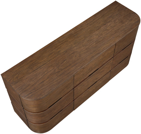Tessa Brown Solid Wood Dresser, 1 Piece