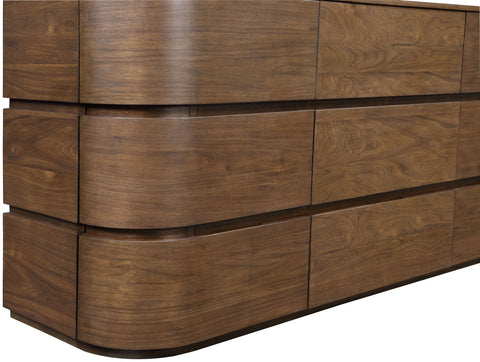 Tessa Brown Solid Wood Dresser, 1 Piece