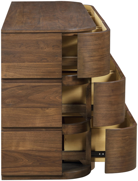 Tessa Brown Solid Wood Dresser, 1 Piece