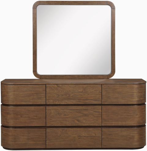 Tessa Brown Solid Wood Dresser, 1 Piece
