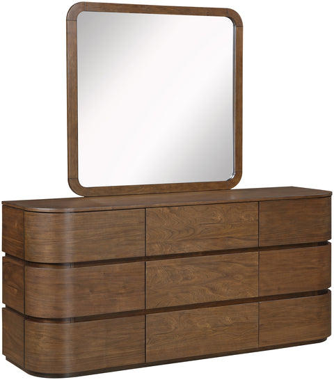 Tessa Brown Solid Wood Dresser, 1 Piece