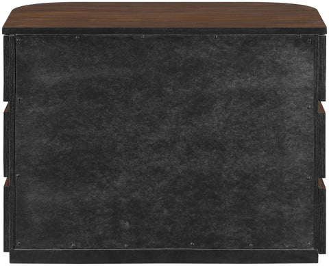 Tessa 32" Brown Solid Wood Nightstand, 1 Piece