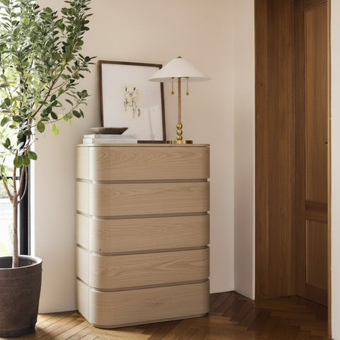 Tessa Natural Solid Wood Chest, 1 Piece