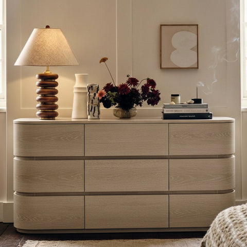 Tessa Natural Solid Wood Dresser, 1 Piece
