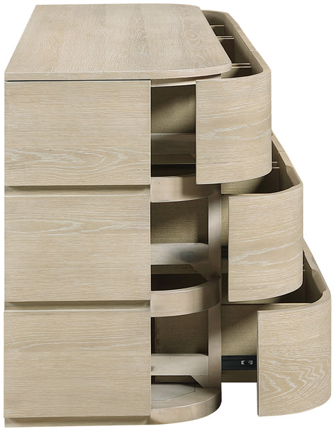 Tessa Natural Solid Wood Dresser, 1 Piece