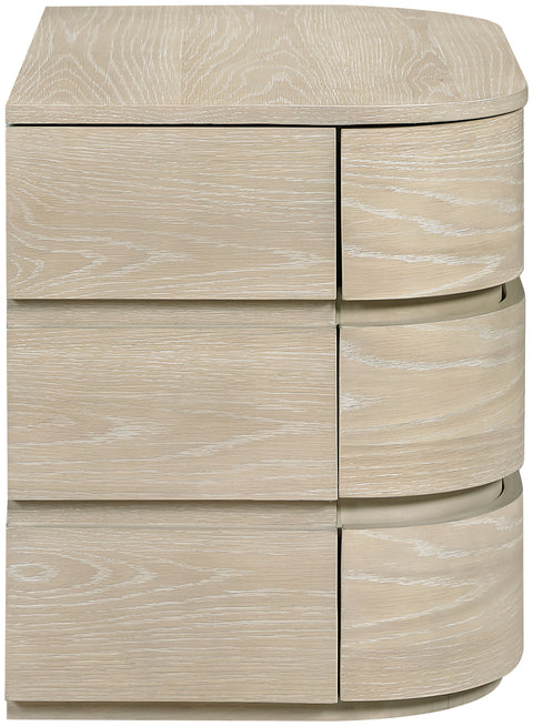 Tessa 32" Natural Solid Wood Nightstand, 1 Piece