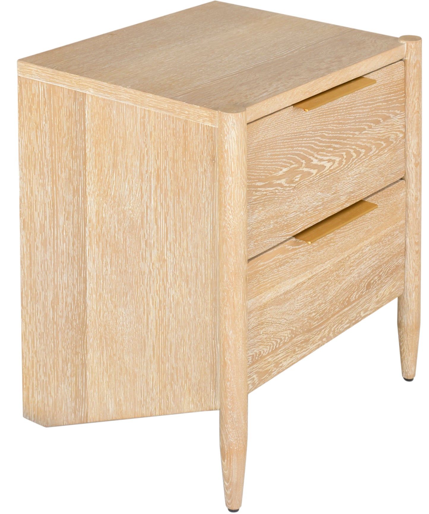 florence white oak night stand ns