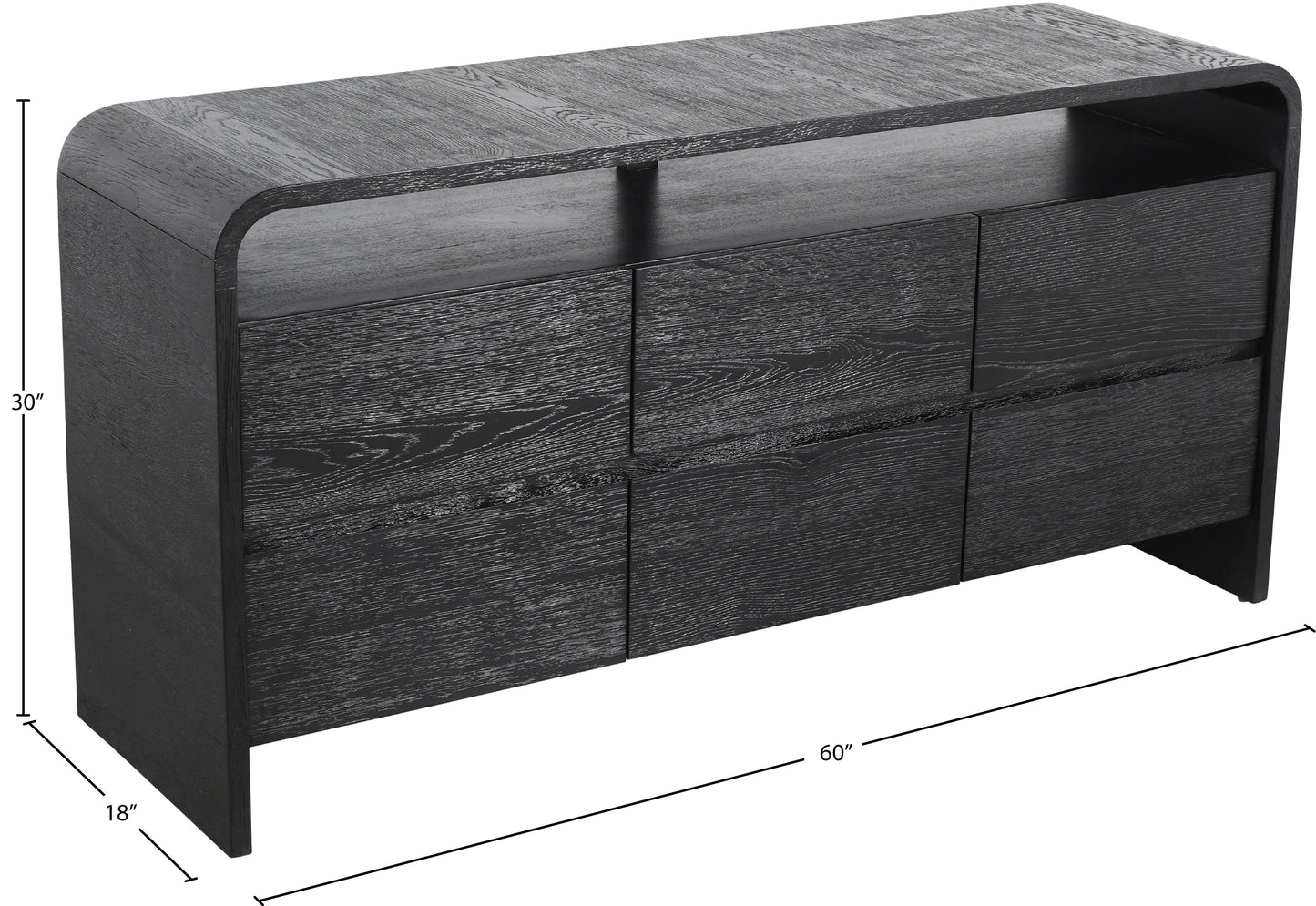 tulip black dresser d