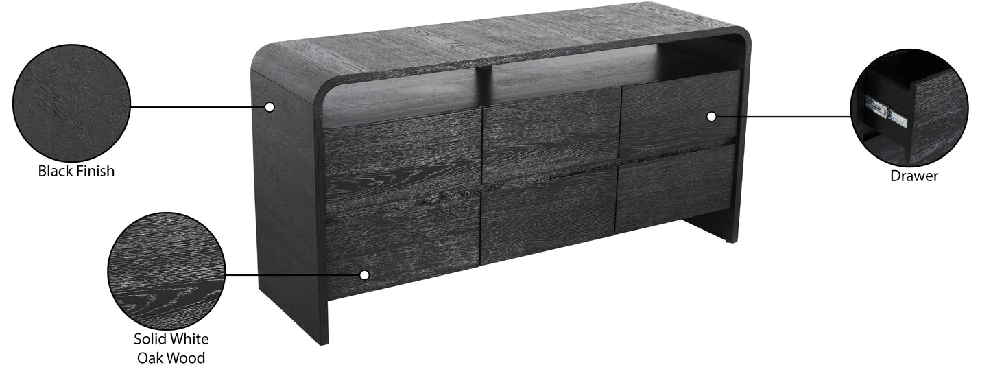 tulip black dresser d