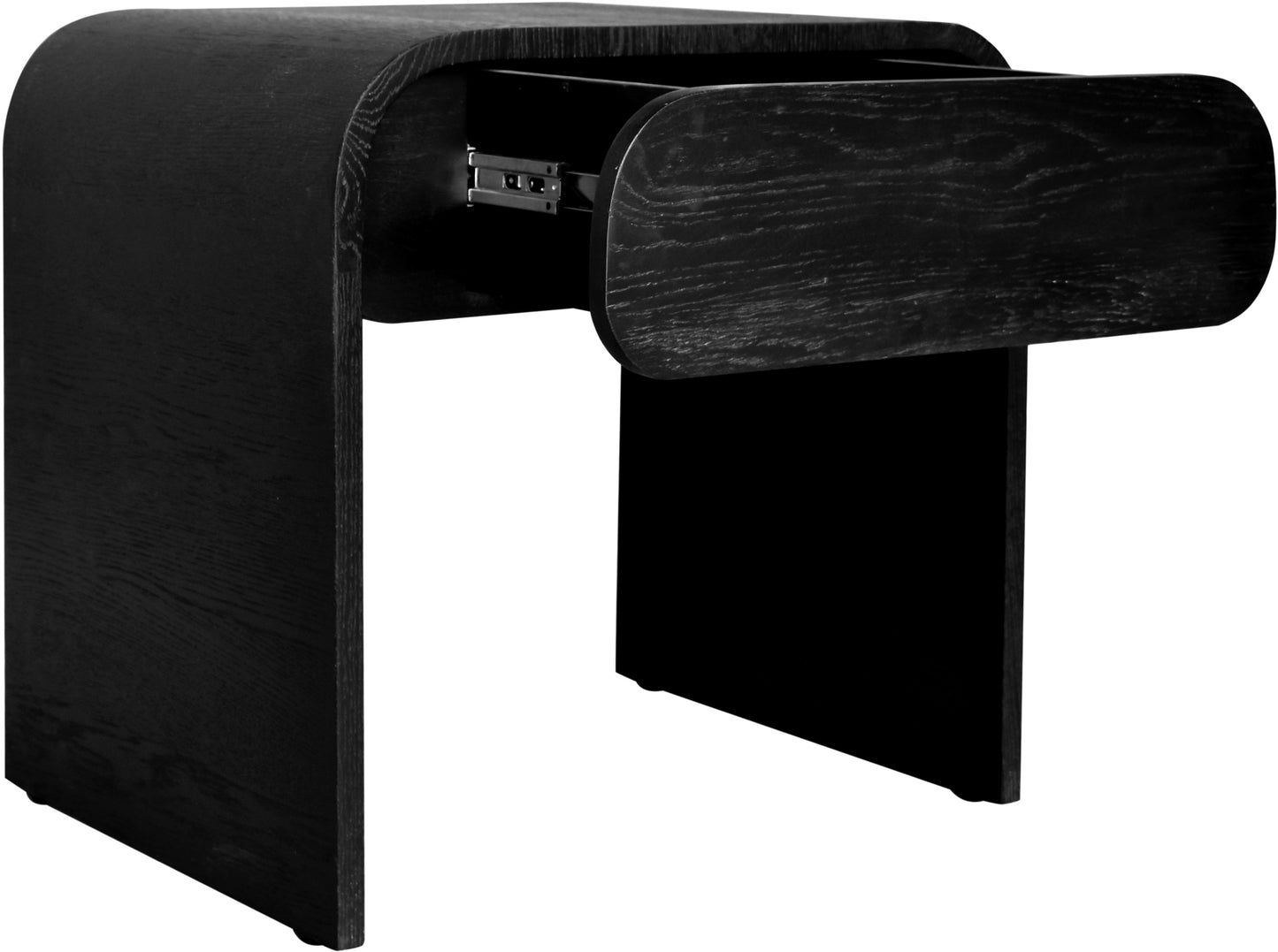 tulip black oak night stand ns