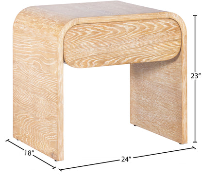 Tulip White Oak Night Stand NS